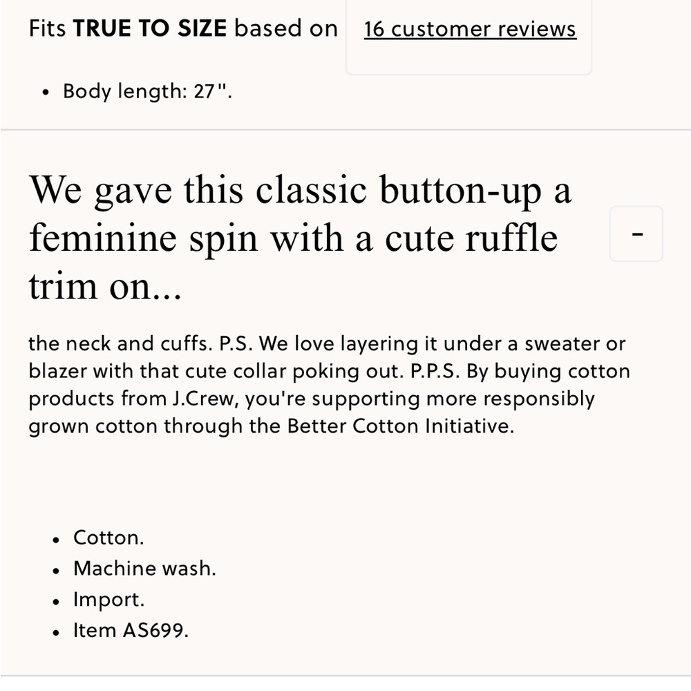 J. Crew Ruffle-collar Cotton Poplin Shirt in Gray and White Stripe - Picture 2 of 2